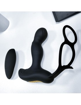 Wibrator-Silicone Massager 7 Function and Heating Function, Black