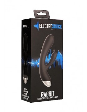 E-Stimulation Rabbit Vibrator - Black