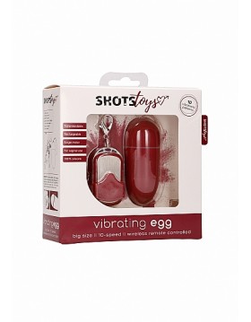 10 Speed Remote Vibrating Egg - Big - Red