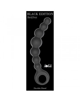 Plug-Anal Beads Flexible Wand Black
