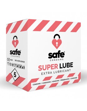 SAFE - Condooms Super Lube Extra Glijmiddel (5 stuks)