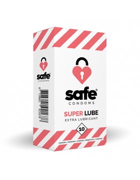 SAFE - Condooms Super Lube Extra Glijmiddel (10 stuks)