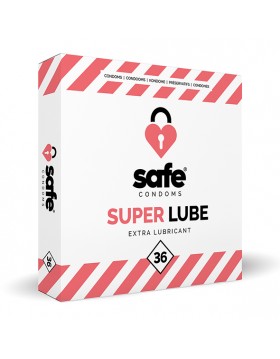 SAFE - Condooms Super Lube Extra Glijmiddel (36 stuks)