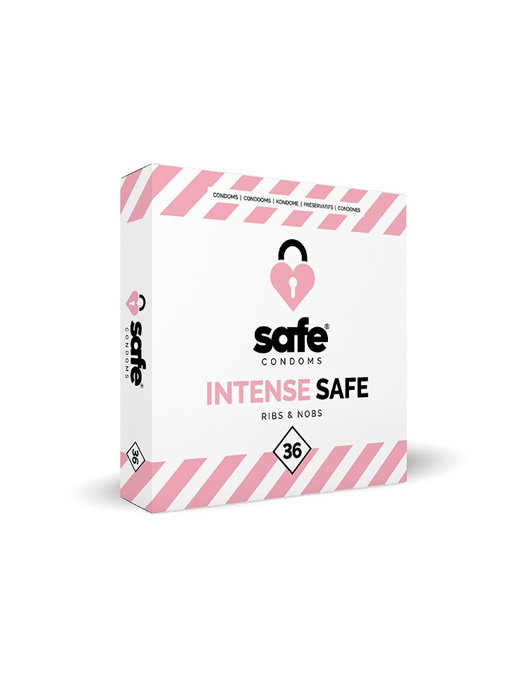 SAFE - Condoms Intense Safe Ribs & Nobs (36 pcs)