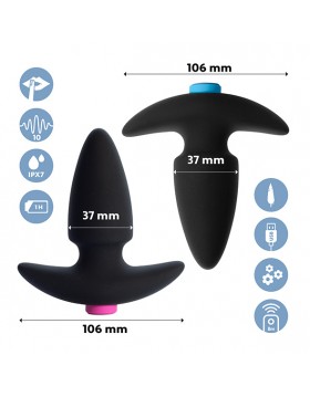 FeelzToys - FunkyButts Remote Controlled Butt Plug Set for Couples