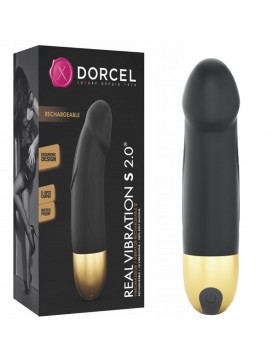 REAL VIBRATION S  BLACK & GOLD  2.0 - RECHARGEABLE