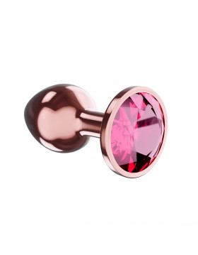 Plug-Butt Plug Diamond Ruby Shine L Rose Gold