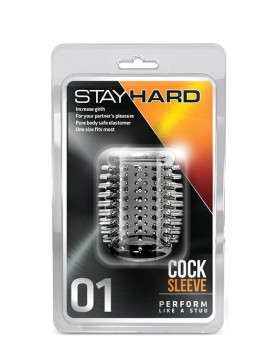 Stymulator-STAY HARD COCK SLEEVE 01 CLEAR