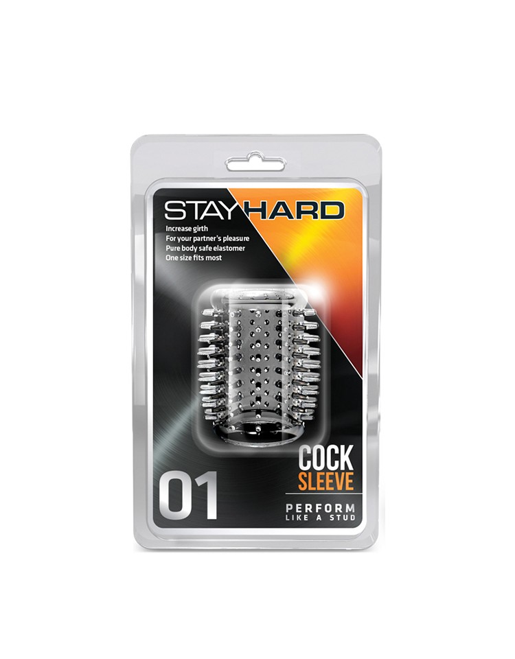 Stymulator-STAY HARD COCK SLEEVE 01 CLEAR