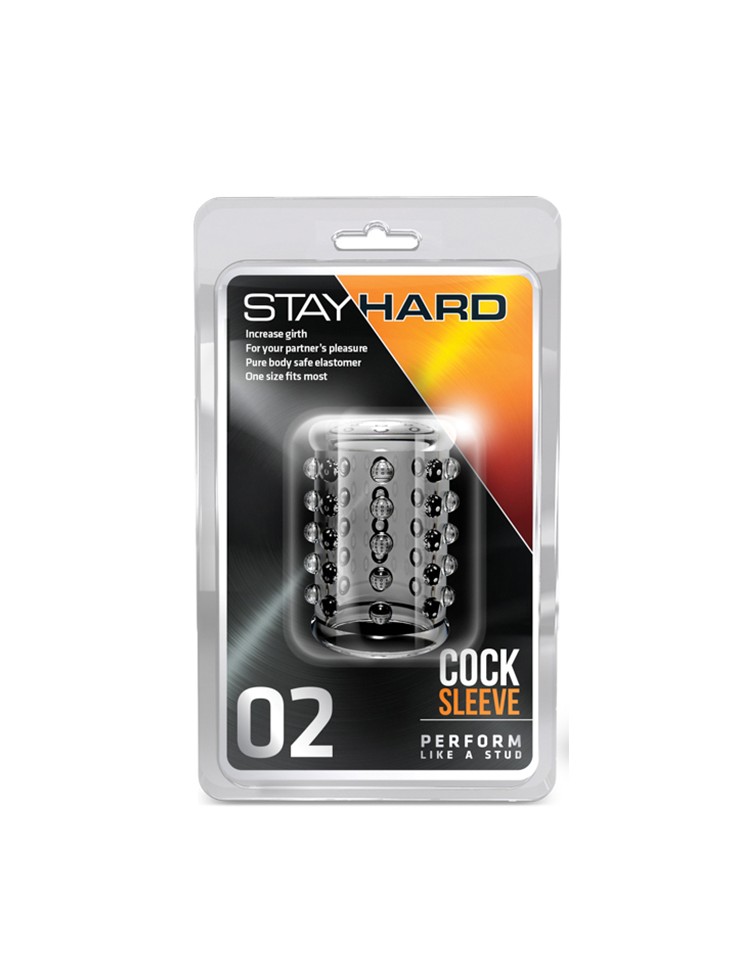 Stymulator-STAY HARD COCK SLEEVE 02 CLEAR