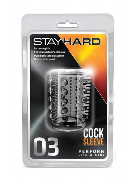 Stymulator-STAY HARD COCK SLEEVE 03 CLEAR